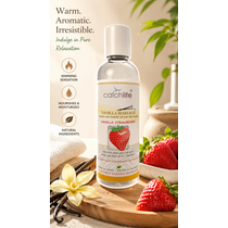 Ulei Masaj si Gel Lubrifiant, Nature Body Fun Gel Vanilie Capsuni, 100 ml